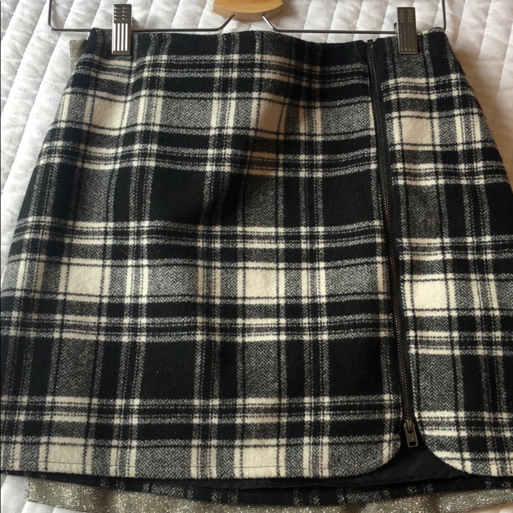 Hollister Plaid Tight Mini Skirt